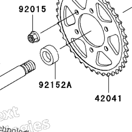 2003 Kawasaki Z1000 (ZR1000-A1) Rear Wheel/Chain | Babbitts