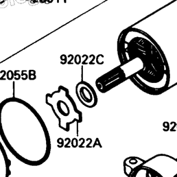 1990 Kawasaki BAYOU 220 (KLF220-A3) Starter Motor | Babbitts