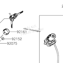 2026 Kawasaki EX500HTFAL Ignition Switch/Locks/Reflectors | Ron Ayers