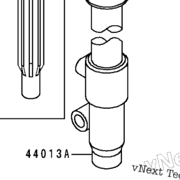 1994 Kawasaki KDX200 (KDX200-E6) Front Fork (Kdx200-E5/E6