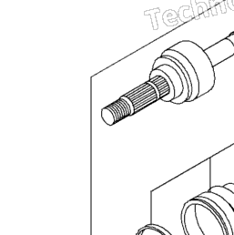 1997 Kawasaki PRAIRIE 400 4X4 (KVF400-A1) Drive Shaft (Front
