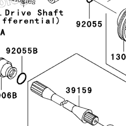 1998 Kawasaki PRAIRIE 400 4X4 (KVF400-A2) Drive Shaft (Front