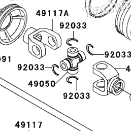1997 Kawasaki PRAIRIE 400 4X4 (KVF400-A1) Drive Shaft (Front