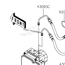 2015 Kawasaki CONCOURS 14 ABS (ZG1400EFF) Rear Master Cylinder