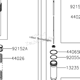 2024 Kawasaki Ninja ZX-6R (US) (ZX636KRFAL) Front Fork | Babbitts
