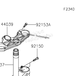 2024 Kawasaki Ninja ZX-6R (US) (ZX636KRFAL) Front Fork | Babbitts