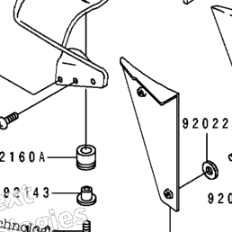 1992 Kawasaki NINJA ZX-7R (ZX750-K2) Cowling | Babbitts Kawasaki
