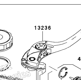 2011 Kawasaki NINJA ZX-6R (ZX600RBF) Front Master Cylinder
