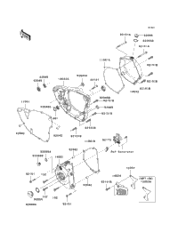 2011 Kawasaki KX250F (KX250YBF) Engine Cover(S) | Babbitts