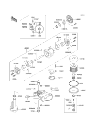 1997 Kawasaki NINJA ZX-11 (ZX1100-D5) Oil Pump/Oil Filter