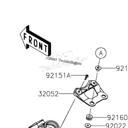 2019 Kawasaki Ninja ZX-6R (ZX636GKFA) Fuel Tank | Babbitts