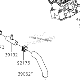 2024 Kawasaki Ninja ZX-6R ABS (ZX636JRFAL) Water Pipe | Babbitts