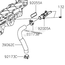 2024 Kawasaki Ninja ZX-6R ABS (ZX636JRFAL) Water Pipe | Babbitts