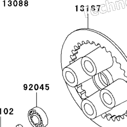 2006 Kawasaki NINJA 250R (EX250F6F) Clutch | Babbitts Kawasaki