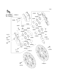 2008 Kawasaki ZZR600 (ZX600J8F) Front Brake | Babbitts Kawasaki