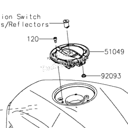 2023 Kawasaki Ninja 400 ABS (EX400GPFBL) Fuel Tank | Babbitts