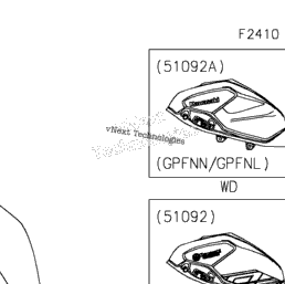 2023 Kawasaki Ninja 400 ABS (EX400GPFBL) Fuel Tank | Babbitts