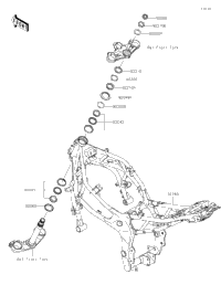 2024 Kawasaki Ninja ZX-4RR (ZX400SRFNN) Frame | Babbitts Kawasaki