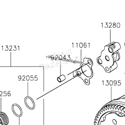 2023 Kawasaki KX250 (KX252CPFNN) Clutch | Babbitts Kawasaki Parts