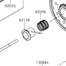 wch-250x 部品取り付き 2023 Kawasaki KX250 (KX252CPFNN) Clutch | Babbitts Kawasaki Parts