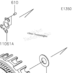2023 Kawasaki KX250 (KX252CPFNN) Clutch | Babbitts Kawasaki Parts