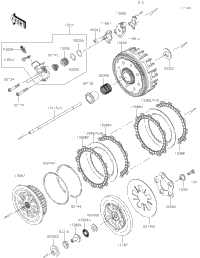 2024 Kawasaki KX250 (KX252CRFNN) Clutch | Babbitts Kawasaki Parts