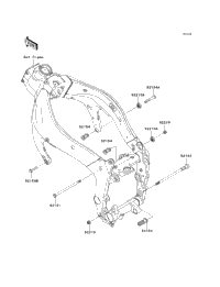 2013 Kawasaki NINJA ZX-6R (ZX636EDF) Engine Mount | Babbitts
