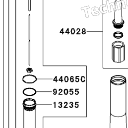 2013 Kawasaki NINJA ZX-10R (ZX1000JDF) Front Fork | Babbitts
