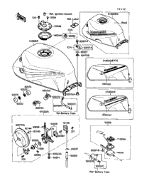 1988 Kawasaki NINJA 600R (ZX600-C1) Decals (Ebony
