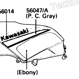 1988 Kawasaki NINJA 750R (ZX750-F2) Decals 2 | Xtreme Powersports