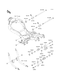 ANIKAページ 1999 Kawasaki NINJA ZX-11 (ZX1100-D7) Frame Fittings