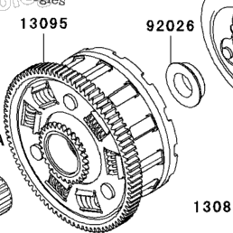 2012 Kawasaki NINJA ZX-6R (ZX600RCF) Clutch | Babbitts Kawasaki
