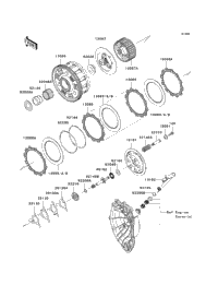 はな060 2012 Kawasaki NINJA ZX-6R (ZX600RCF) Clutch | Babbitts