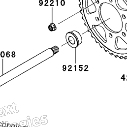 2010 Kawasaki Z1000 (ZR1000DAF) Rear Wheel/Chain | Babbitts