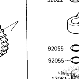 1993 Kawasaki MOJAVE 250 (KSF250-A7) Kickstarter Mechanism