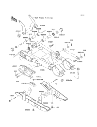 2000 Kawasaki LAKOTA 300 (KEF300-A6) Swingarm | Babbitts Kawasaki