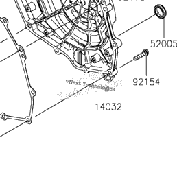 2024 Kawasaki Ninja 500 (EX500GRFAL) Engine Cover(S) | Babbitts