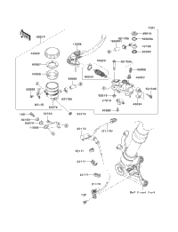 2013 Kawasaki NINJA 1000 ABS (ZX1000HDF) Front Master Cylinder