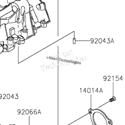 2023 Kawasaki Ninja ZX-14R ABS SE (ZX1400JPFNN) Crankcase