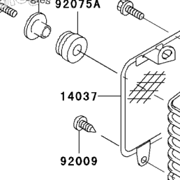 1993 Kawasaki NINJA ZX-11 (ZX1100-D1) Oil Cooler | Babbitts