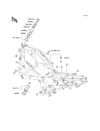 1999 Kawasaki NINJA ZX-6 (ZX600-E7) Frame | Powersport Parts Warehouse