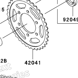 2004 Kawasaki NINJA ZX-6R (ZX636-B2) Rear Wheel/Chain | Babbitts