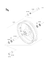 2004 Kawasaki NINJA ZX-6R (ZX636-B2) Front Wheel | Babbitts