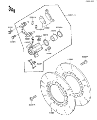 1983 Kawasaki GPz (ZX1100-A1) Front Brake | Babbitts Kawasaki