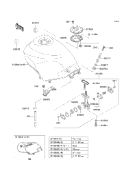 2007 Kawasaki NINJA 250R (EX250F7F) Fuel Tank | Babbitts Kawasaki