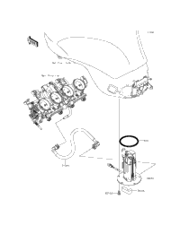 2013 Kawasaki NINJA ZX-6R ABS (ZX636FDF) Fuel Pump | Babbitts