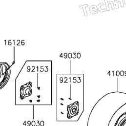 2016 Kawasaki KFX 90 (KSF90AGF) Rear Hub | Babbitts Kawasaki Parts