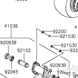 2016 Kawasaki KFX 90 (KSF90AGF) Rear Hub | Babbitts Kawasaki Parts