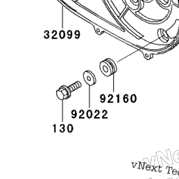 2007 & Prior Kawasaki MULE 2510 (KAF620-A1) Converter Cover/Drive