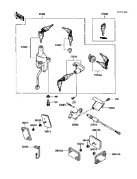 1987 Kawasaki 454LTD (EN450-A3) Ignition Switch/Locks